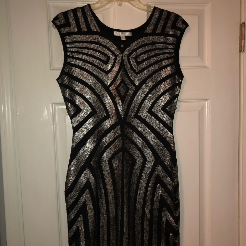 Silver and black cocktail Dress